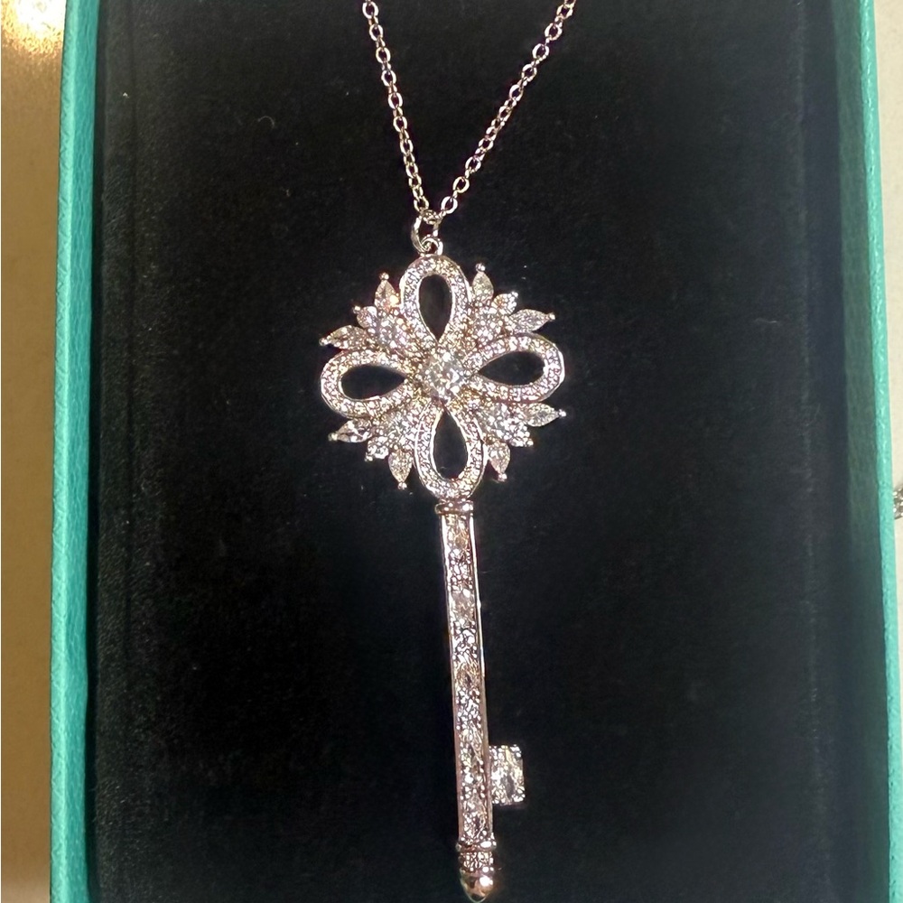 Tiffany & Co. Victoria Key Pendant Necklace